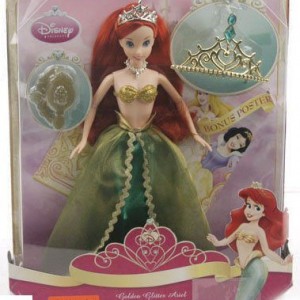 Disney Princess Gouden Glitter Ariel
